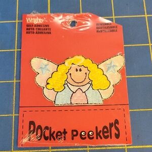 Wrights Angel Pocket Peeker Patch New